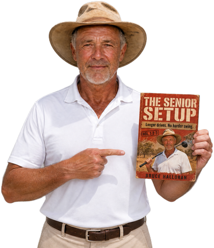 Bruce Halloran holding The Senior Setup